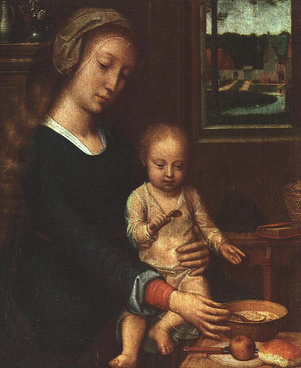 Gerard David The Madonna of the Milk Soup oil painting picture